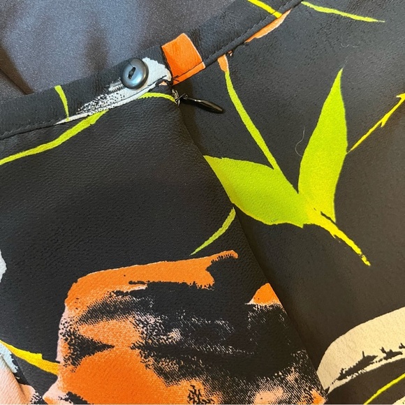 Vintage Vibrant Floral Print Skirt - Picture 4 of 4